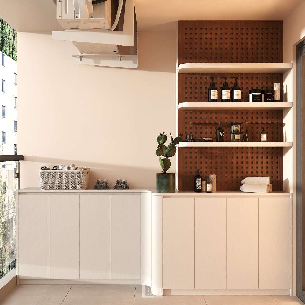Ban công thư giãn trong thiết kế chung cư 3 ngủ Viha Complex Leciva